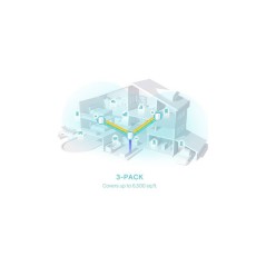 TP-Link Deco X50 AX3000 Mesh System - High-Performance 3-Pack Access Point for Seamless Wi-Fi Connectivity